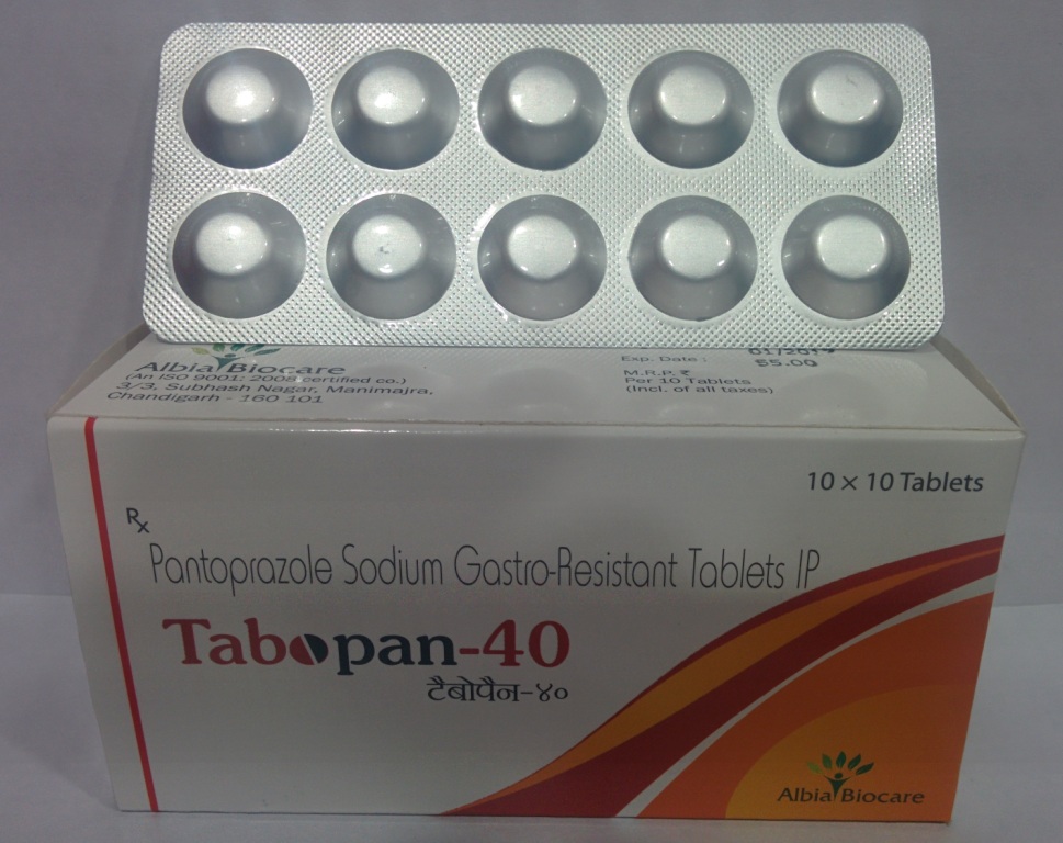 TABOPAN-40 TAB. | Pantoprazole 40 mg (Alu-Alu)